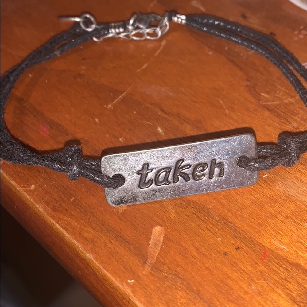 Black wax bracelet
